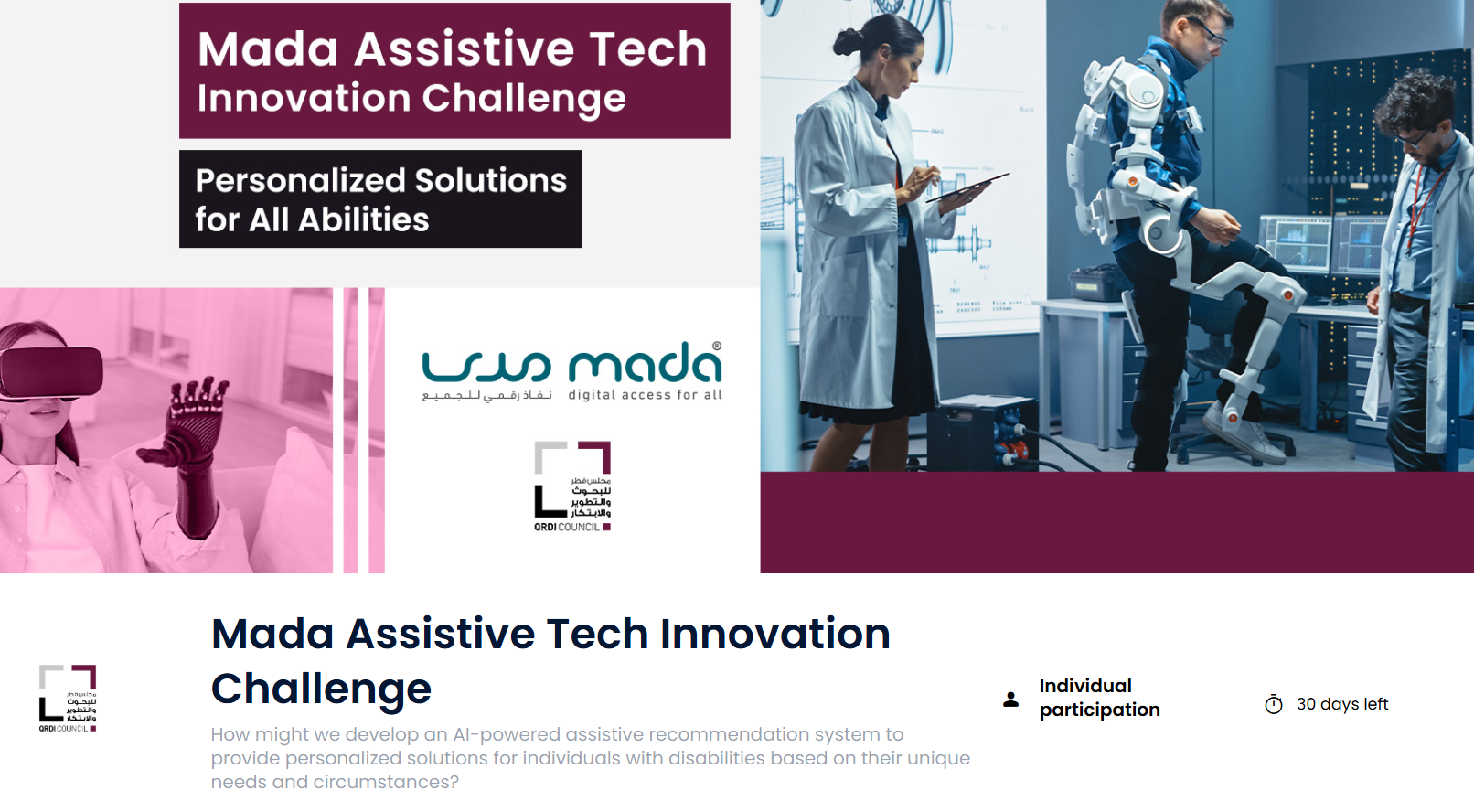 Mada Assistive Tech Innovation Challenge