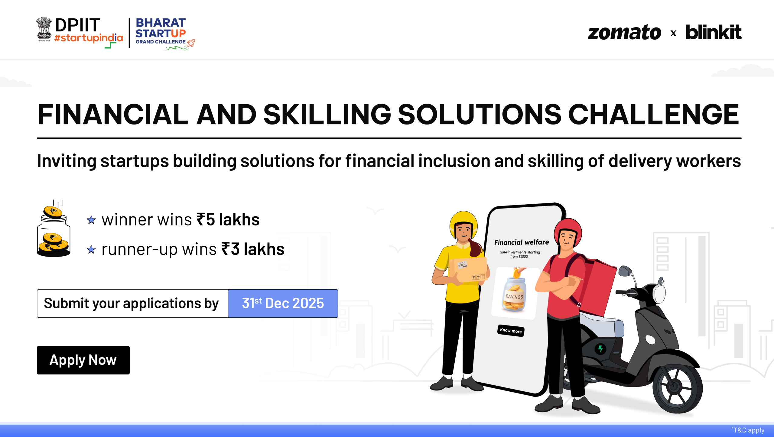 Financial and Skilling solutions for Delivery Workers