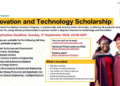 2027 Innovation and Technology Scholarship Application